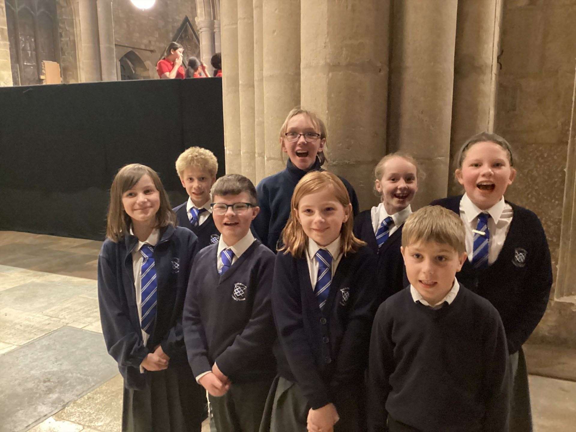 School children from Buckminster Primary School