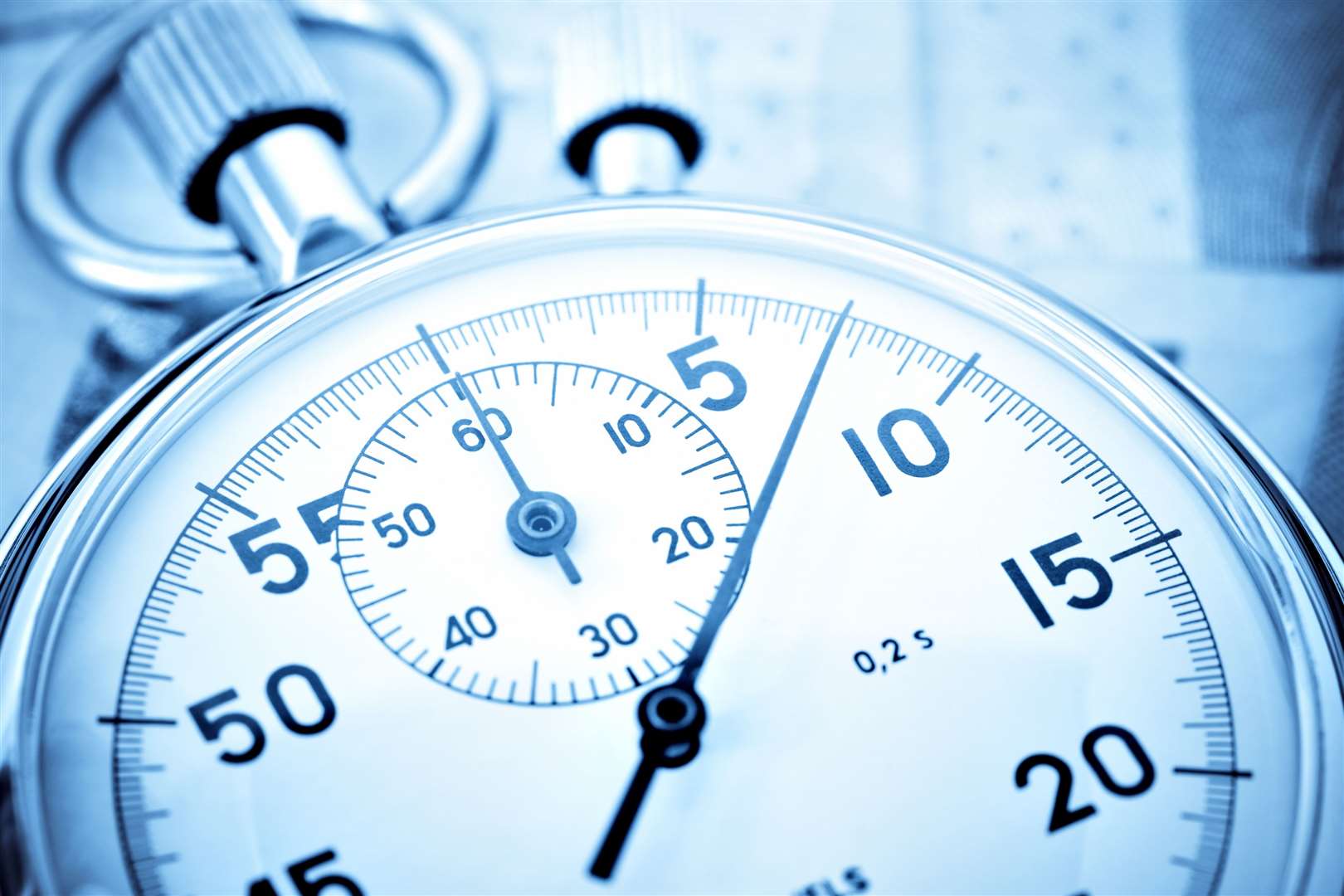 Closeup of a stopwatch. Photo: istock