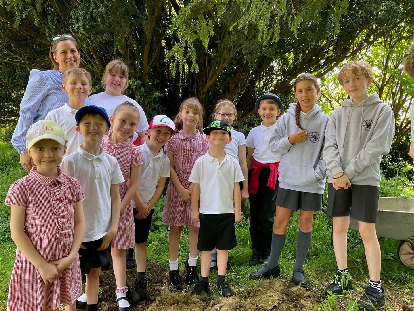 Harlaxton Primary's Eco Council has planted seeds in Harlaxton Church.