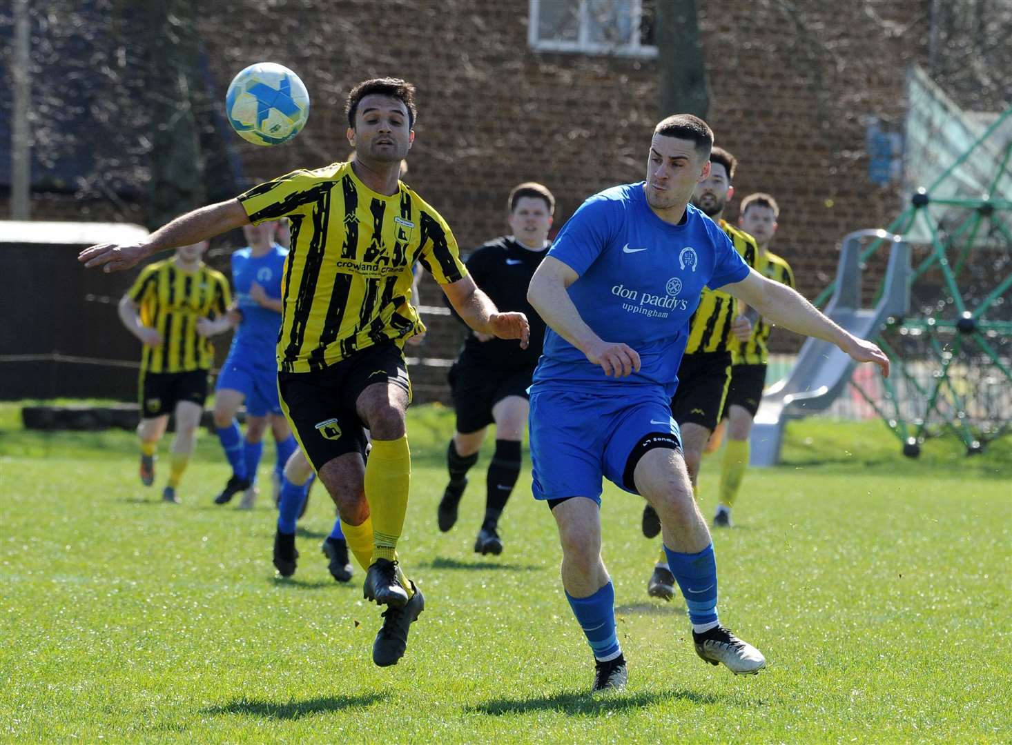 Uppingham Town v Crowland Town, Peterborough & District League Premier Division, 5 April 2025. Photo: Chris Lowndes