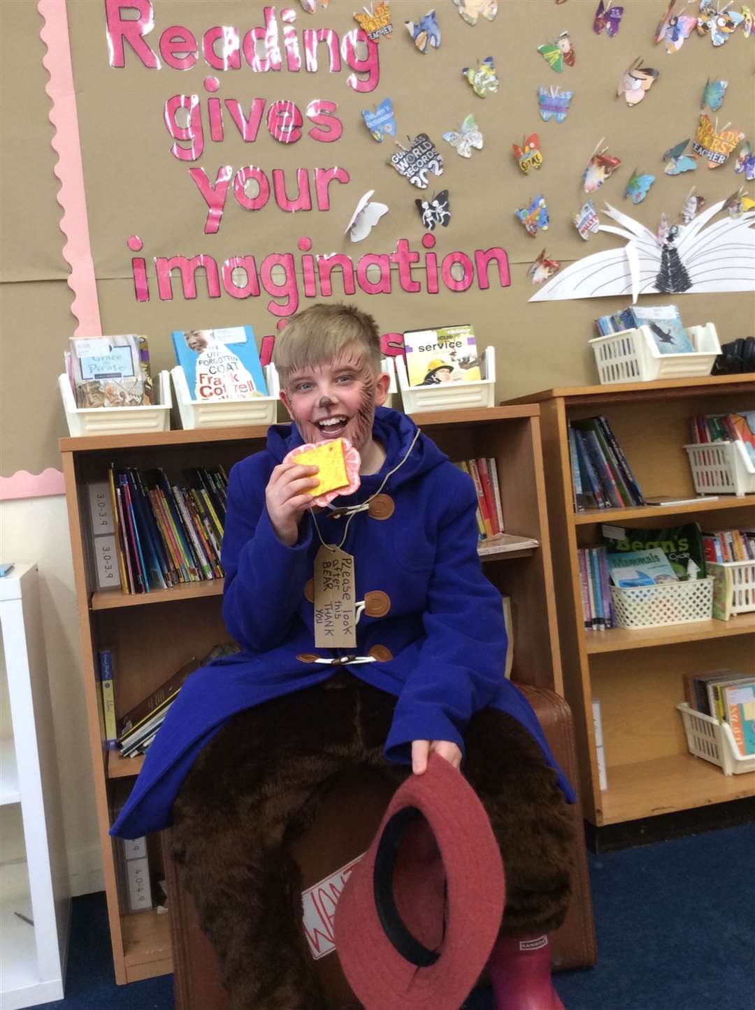Older pupils at St Wulfram's shared their love of books with younger students through story-telling and reading activities. Photo: Supplied