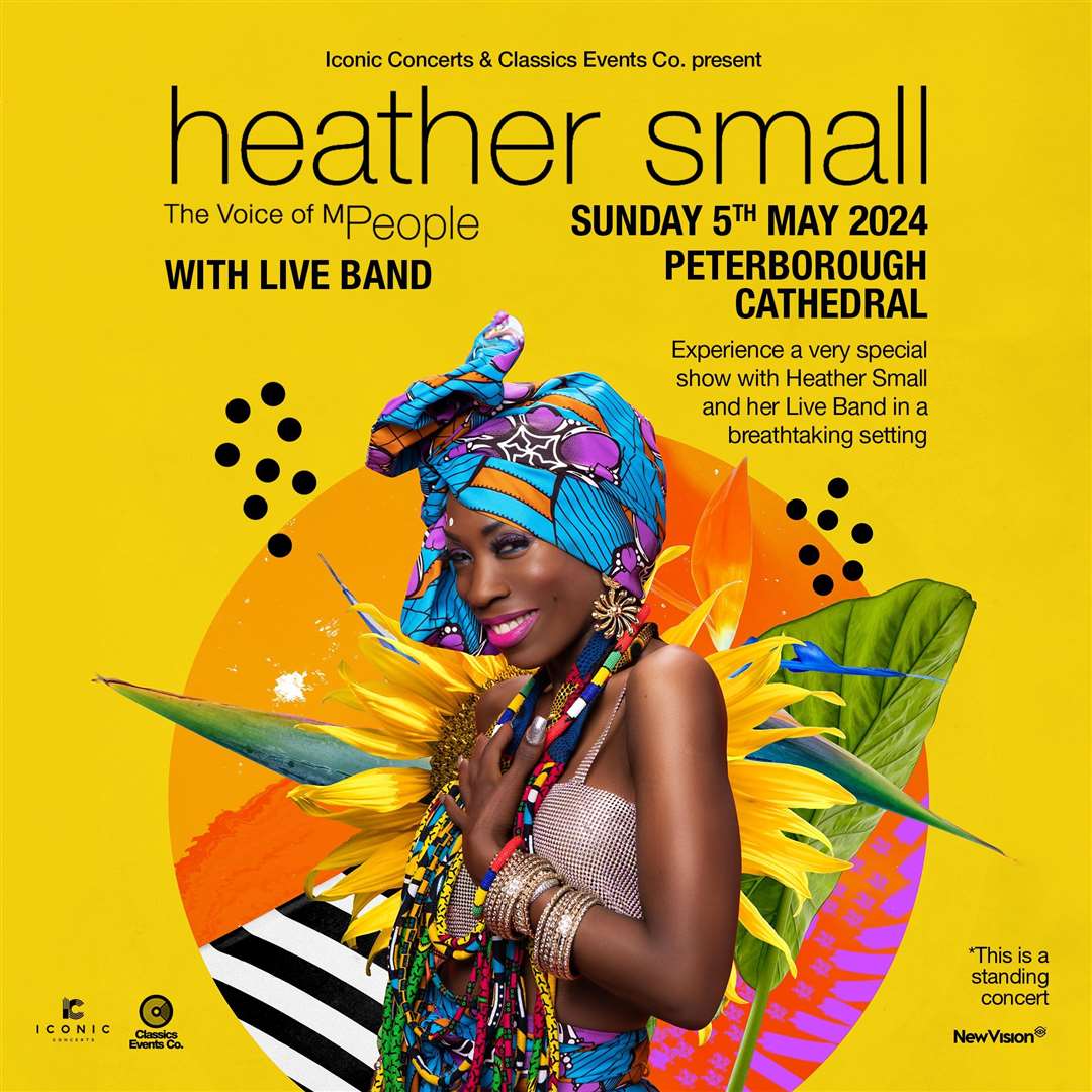 Heather Small will perform at Peterborough Cathedral on May 5