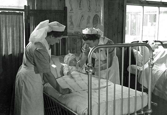 Staff undergoing training at the hospital.