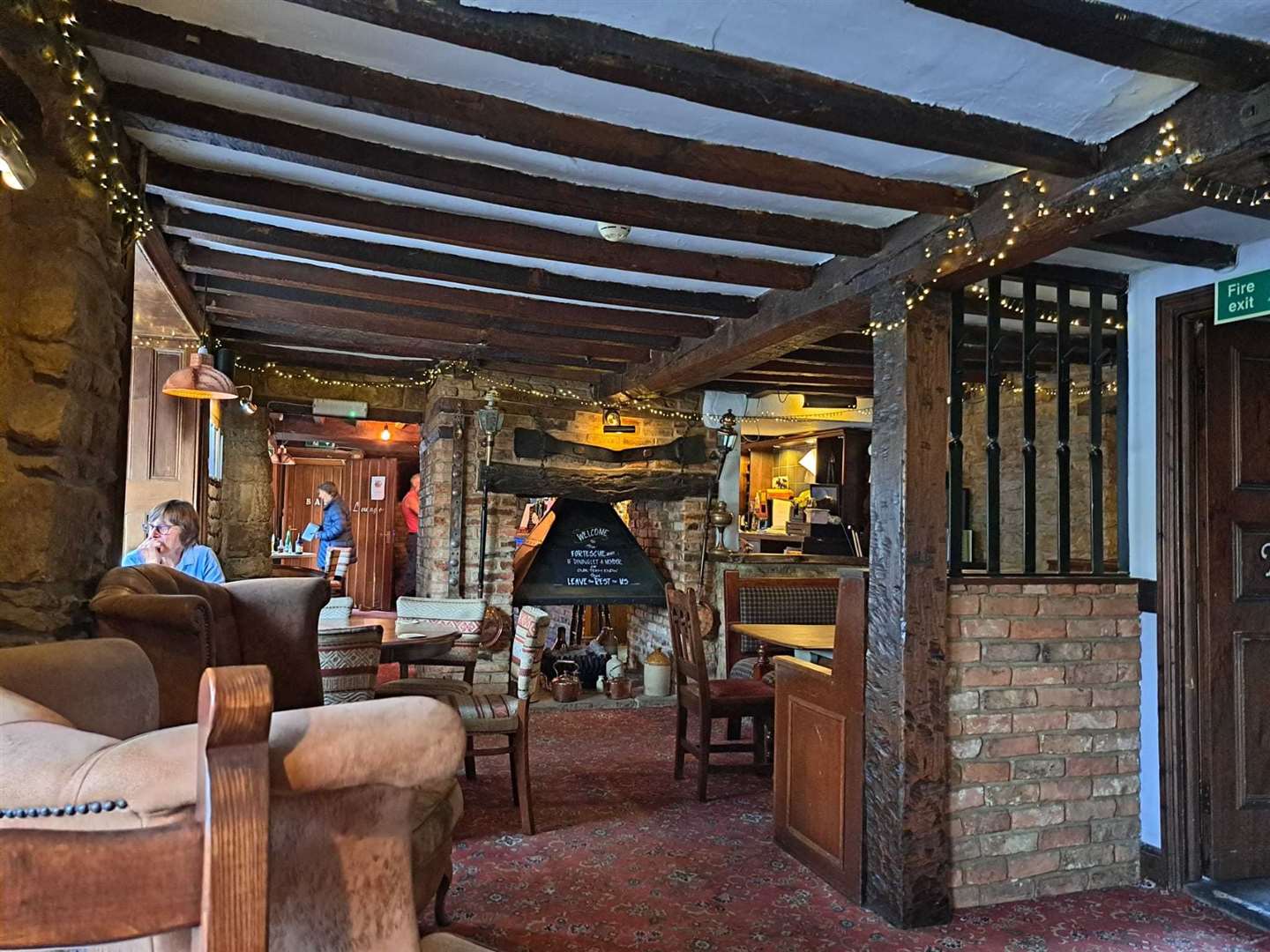 The Fortescue Arms maintains it's 16th century feel with a modern twist