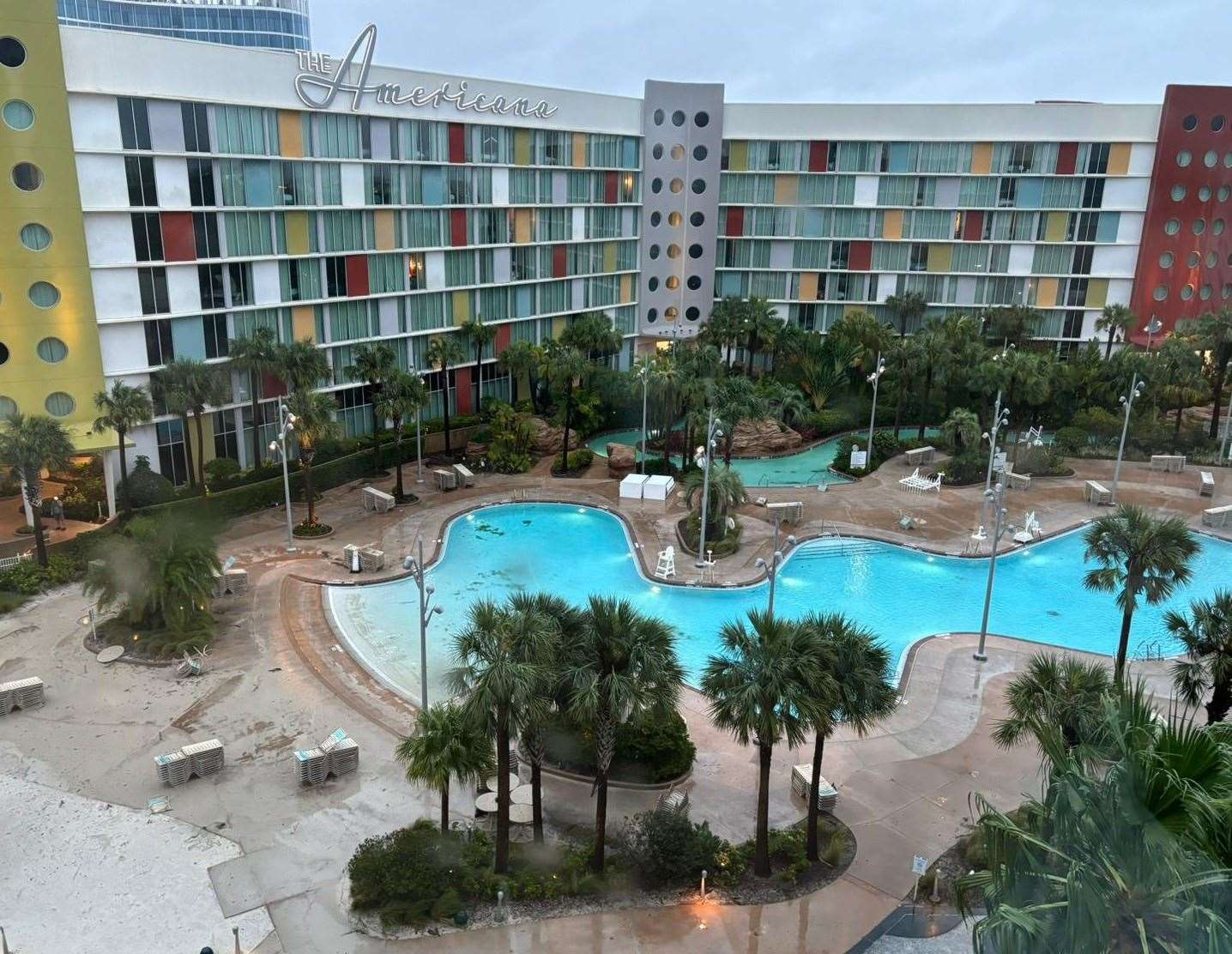 James Turner's view from his hotel room after Hurricane Milton hit overnight