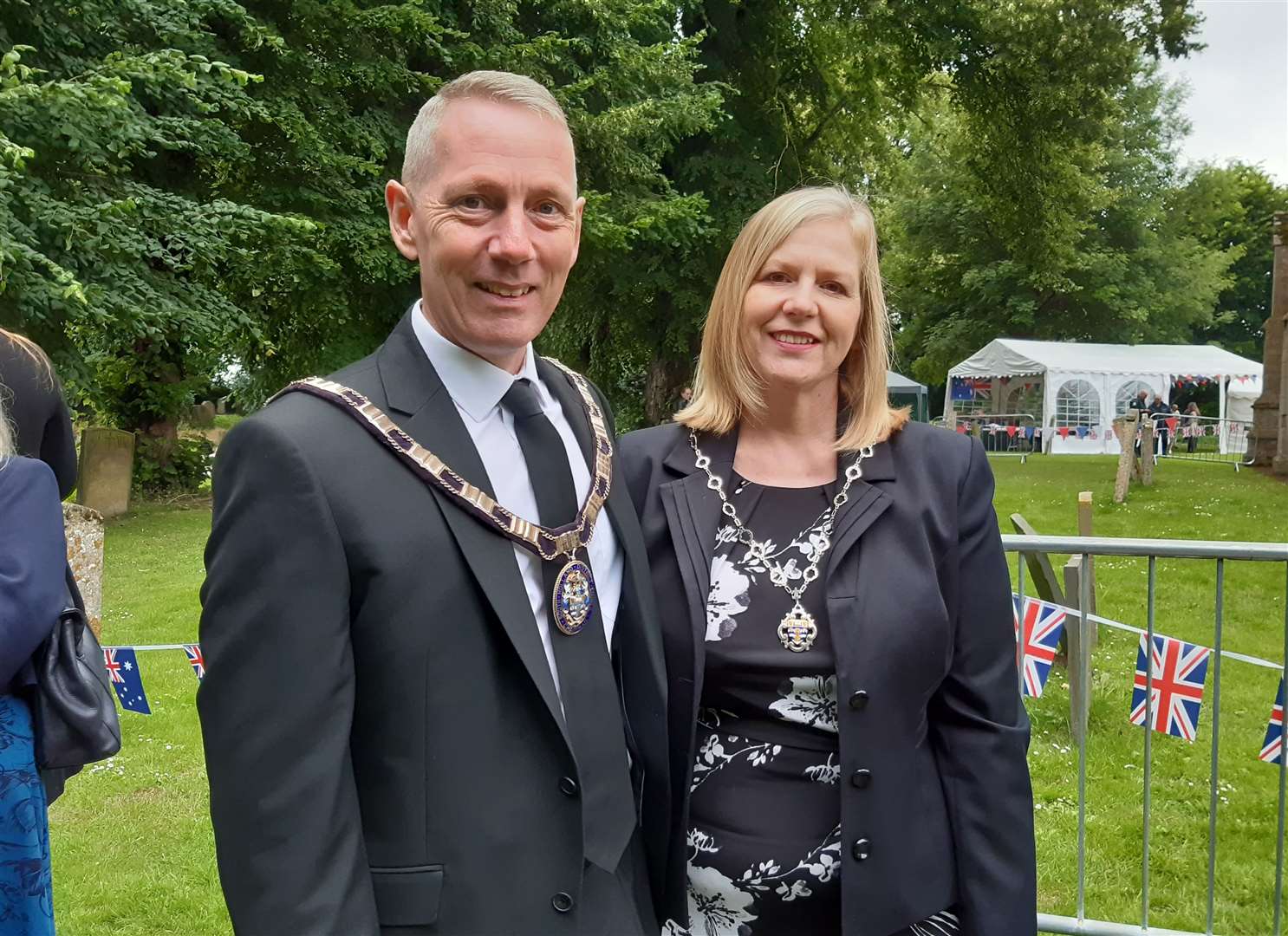 South Holland District Council chairman Andrew Woolf with wife Wendy at the Matthew Flinders event