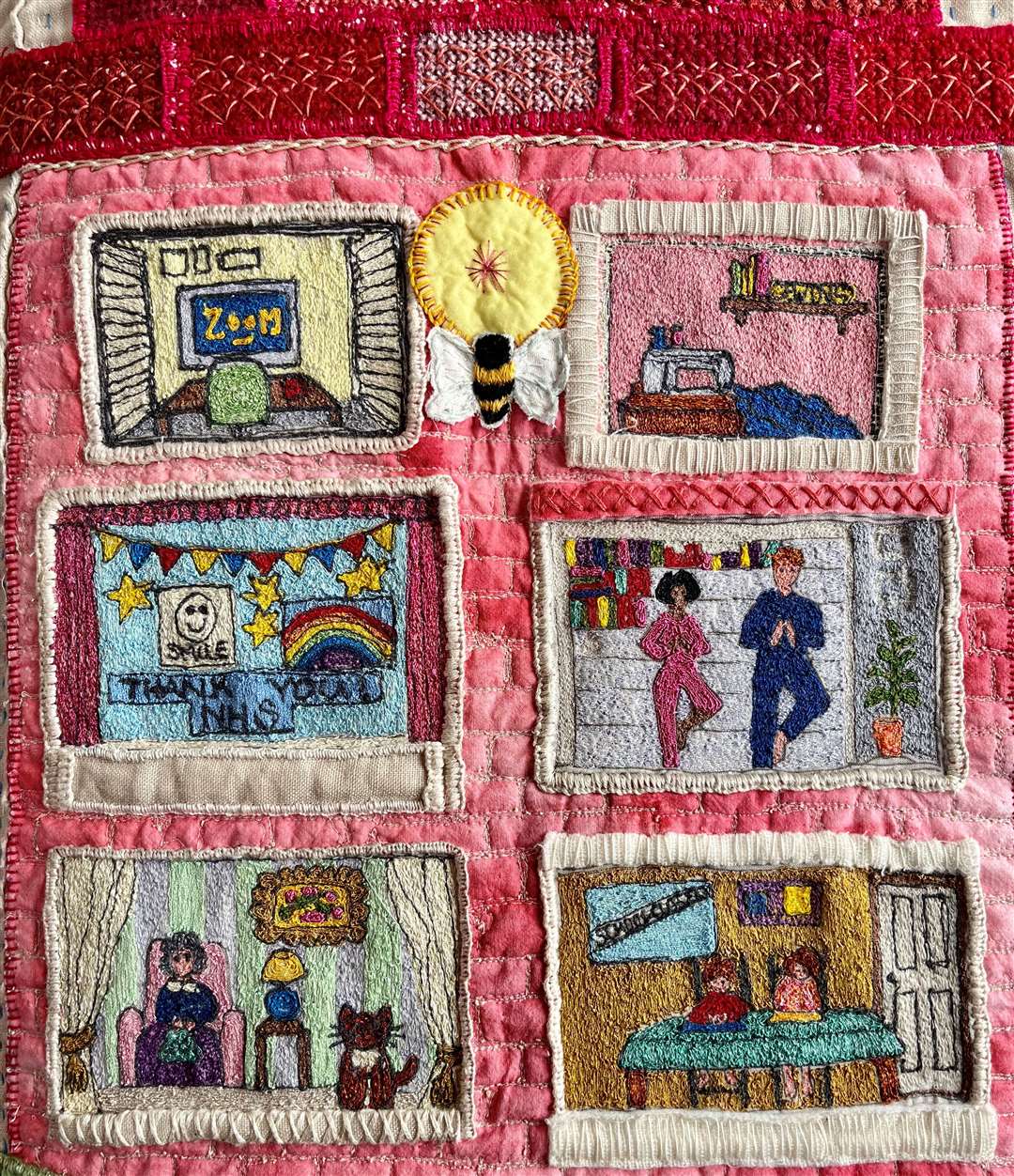 Members experiences with covid, explained through stitch