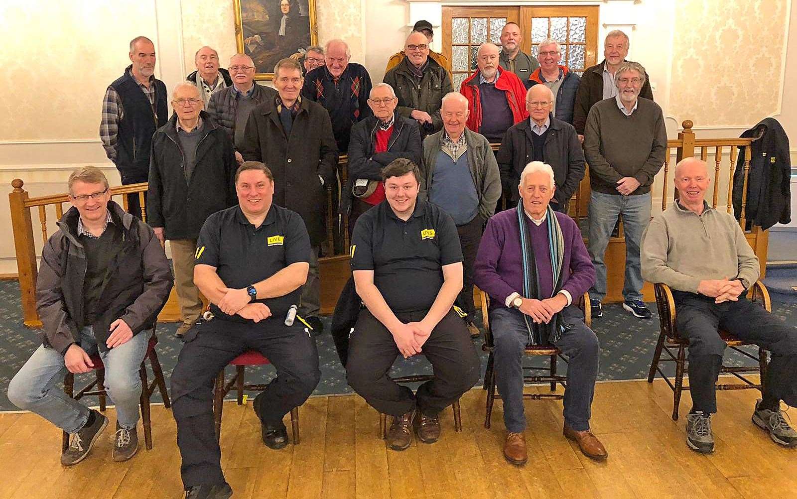 Instructors from LIVES trained Freemasons from Grantham, Sleaford and Bourne in the use of defibrillators. (54466398)