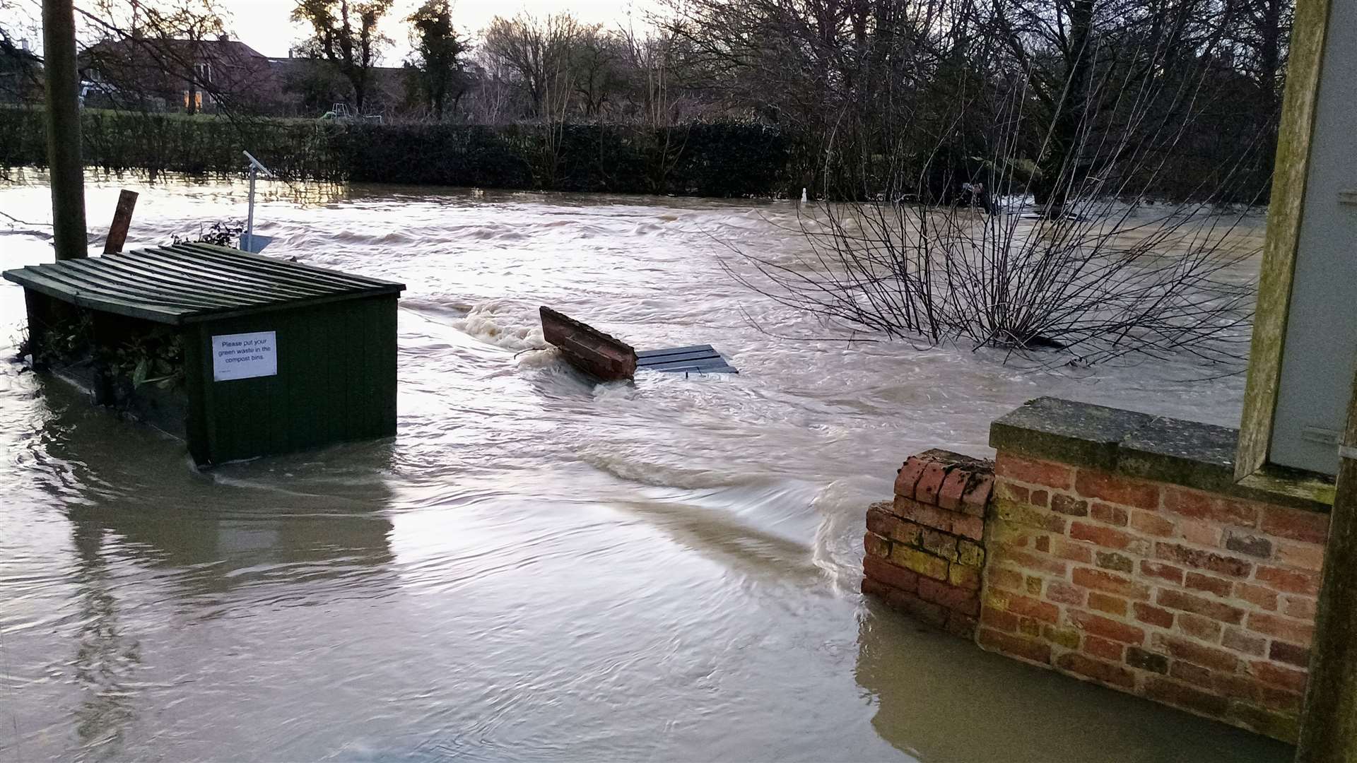 Flooding in Bottesford. Photo: Liam Roberts.