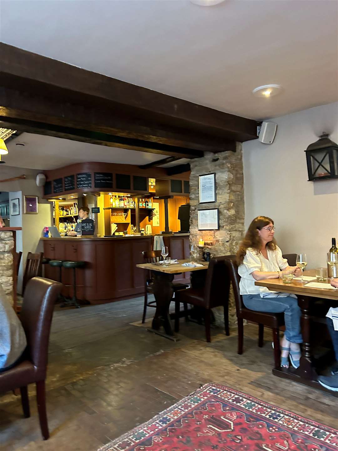 The interior was warm and cosy