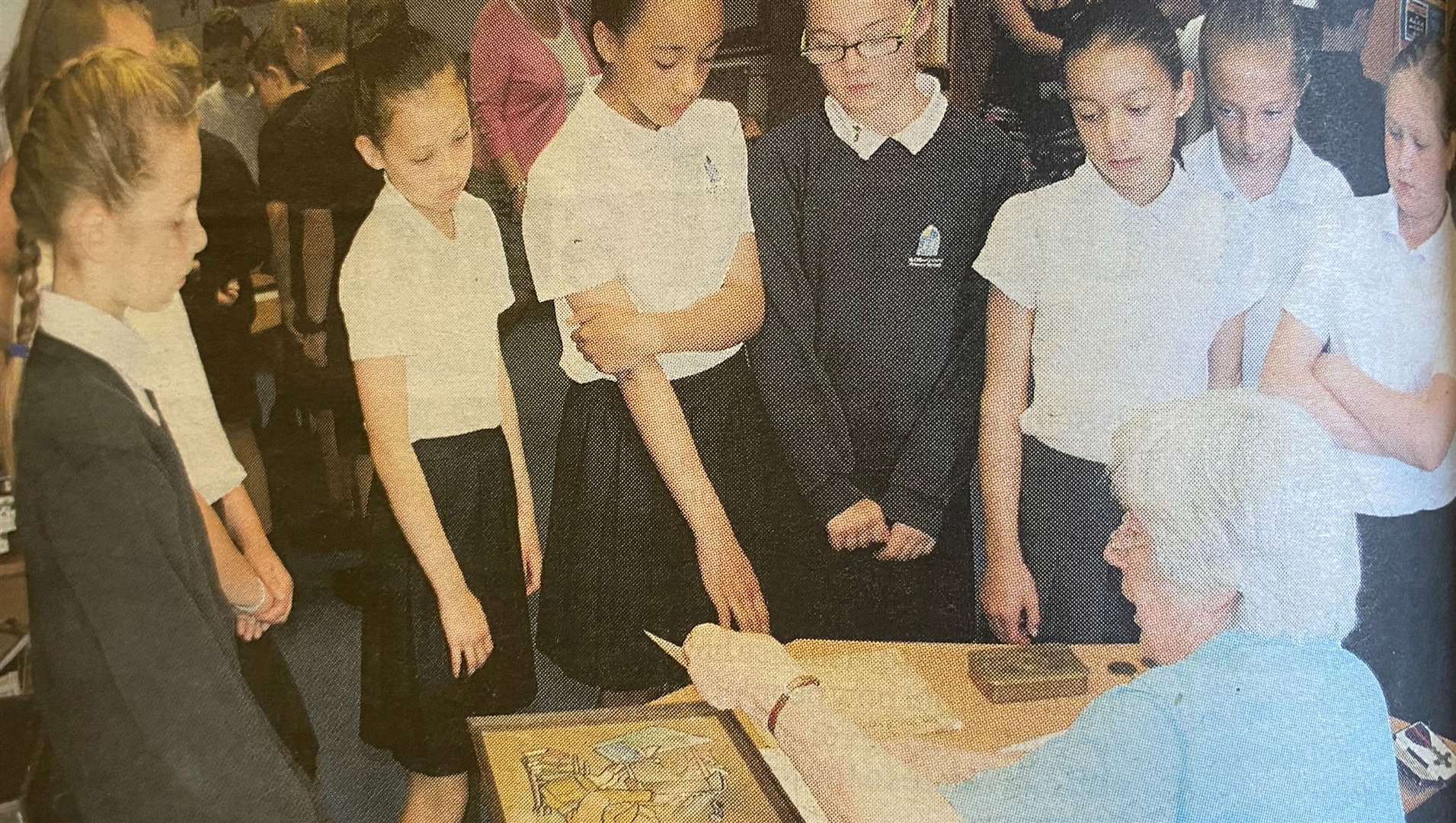Pupils learnt intently about the First World War 10 years ago.