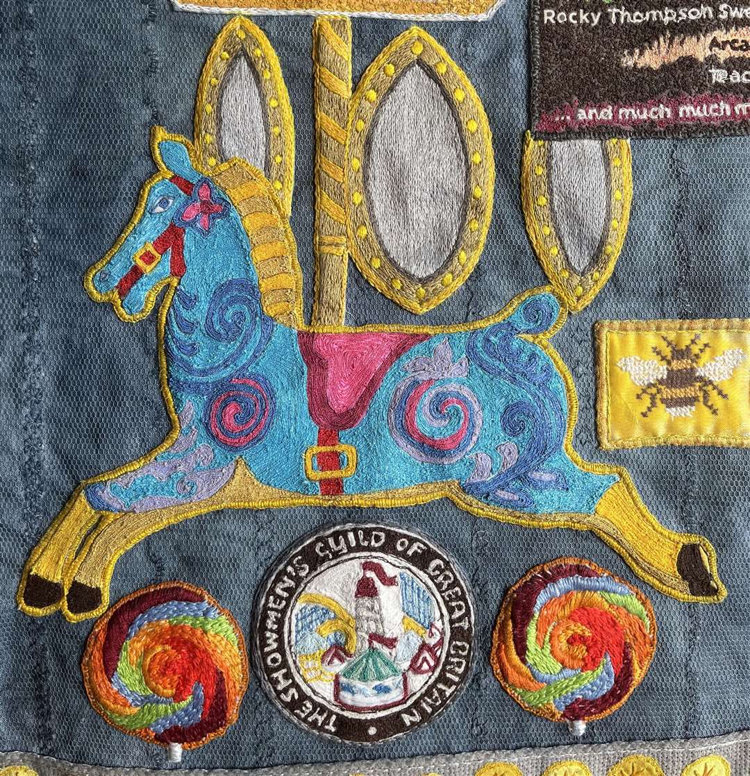 A merry-go-round horse for the 'Play' book cover