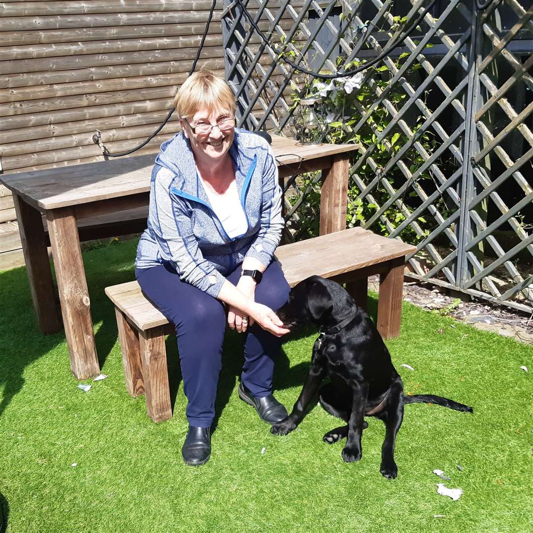 Puppy raiser Ann Colwell is incredibly fond of trainee guide dog Rita