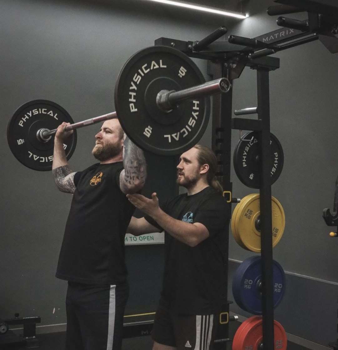 Kieran James puts a client through their paces