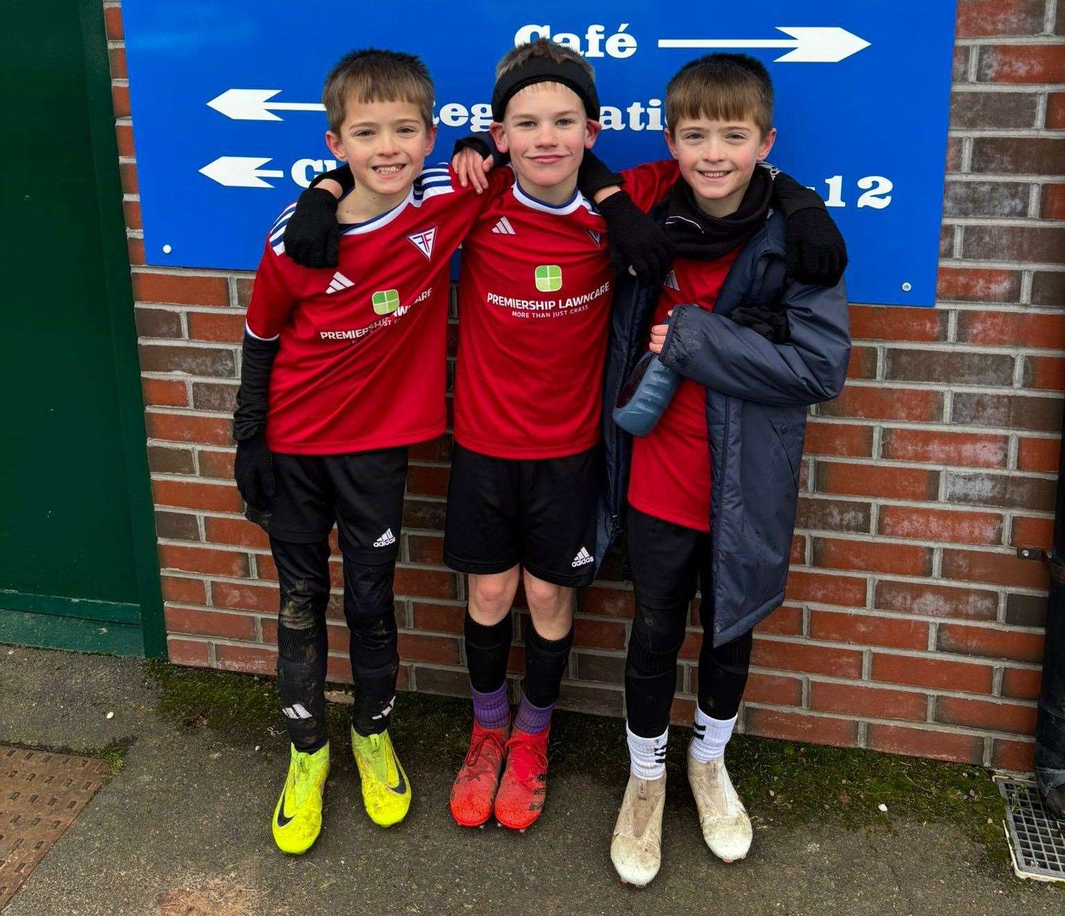 Lennon and friends love football