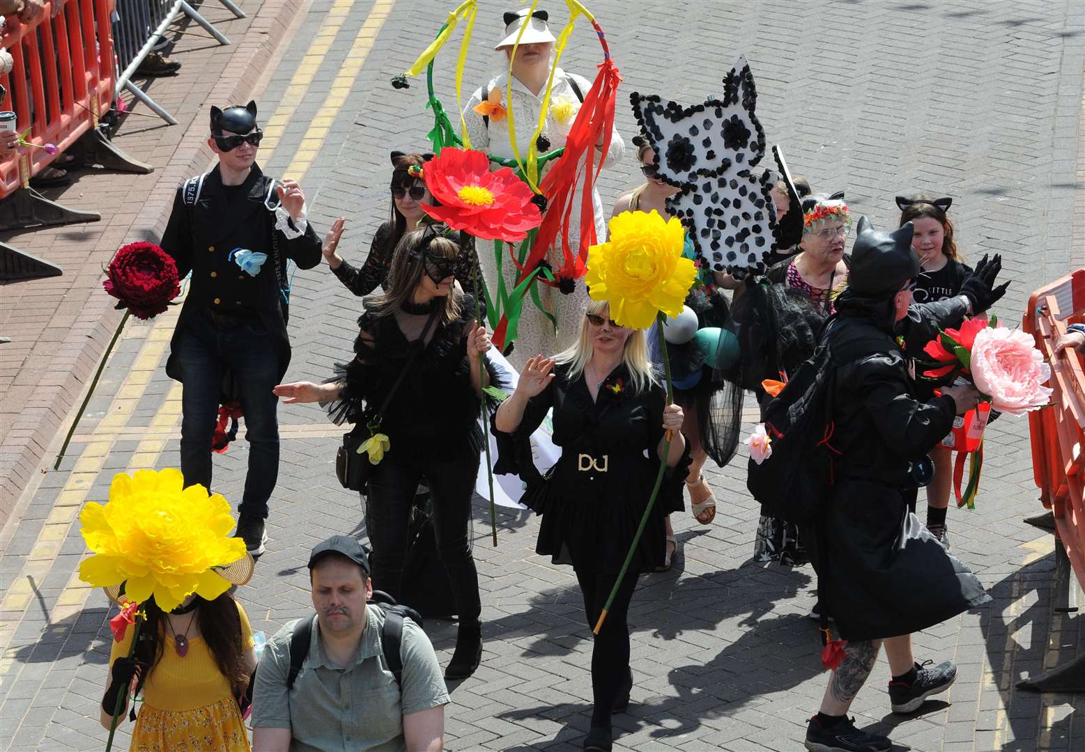 Some of the amazing costumes which were on display in Spalding Flower Parade PHOTO: CHRIS LOWNDES