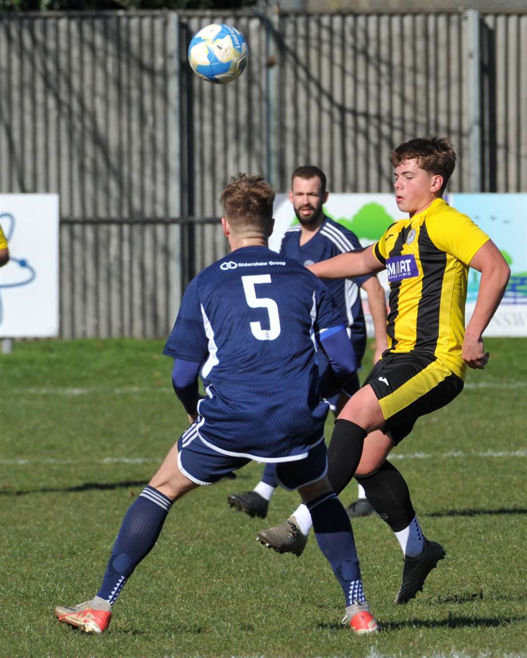 Action from Holbeach United Reserves' home game with Moulton Harrox at Carter's Park. Photo: Chris Lowndes