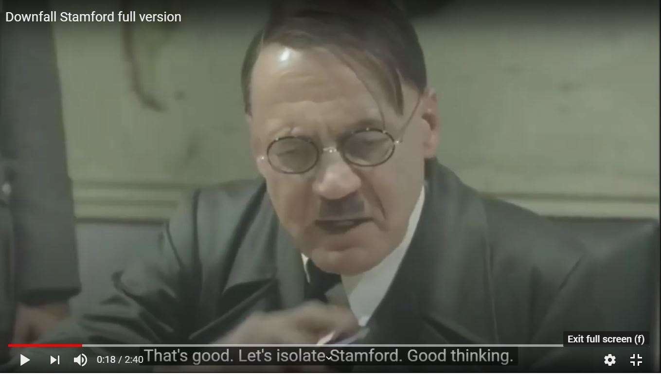 The version of Downfall features amusing references to Stamford as it goes into tier 3