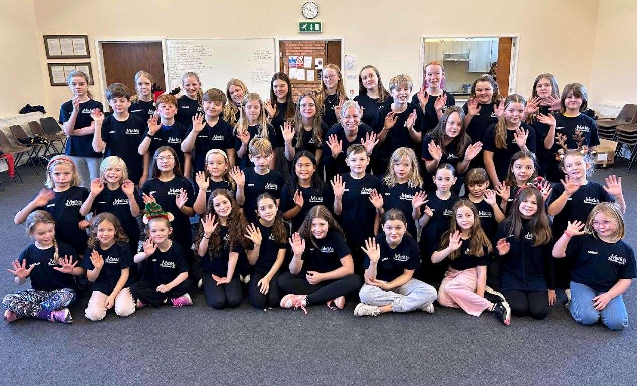 The cast of Matilda Junior. Photo: Stamford Showstoppers