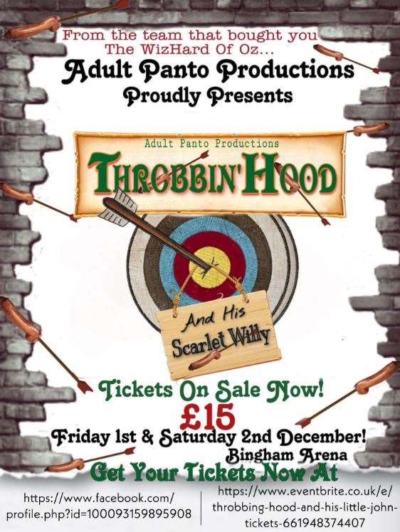 Throbbin' Hood and his Scarlet Willy to be performed in Bingham