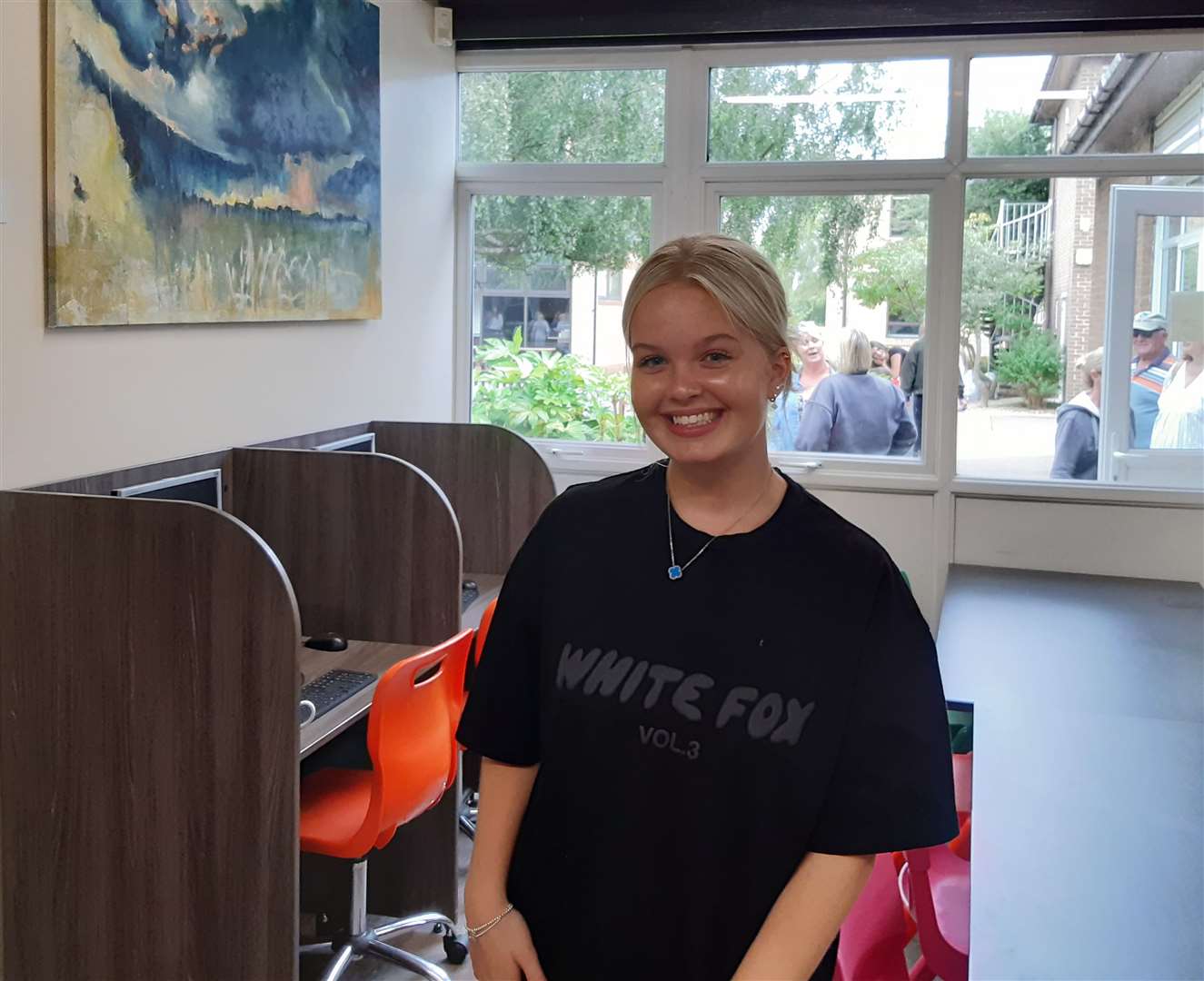 Spalding High School pupil Ruby Wilding, 16, was thrilled with her grade 8 in German