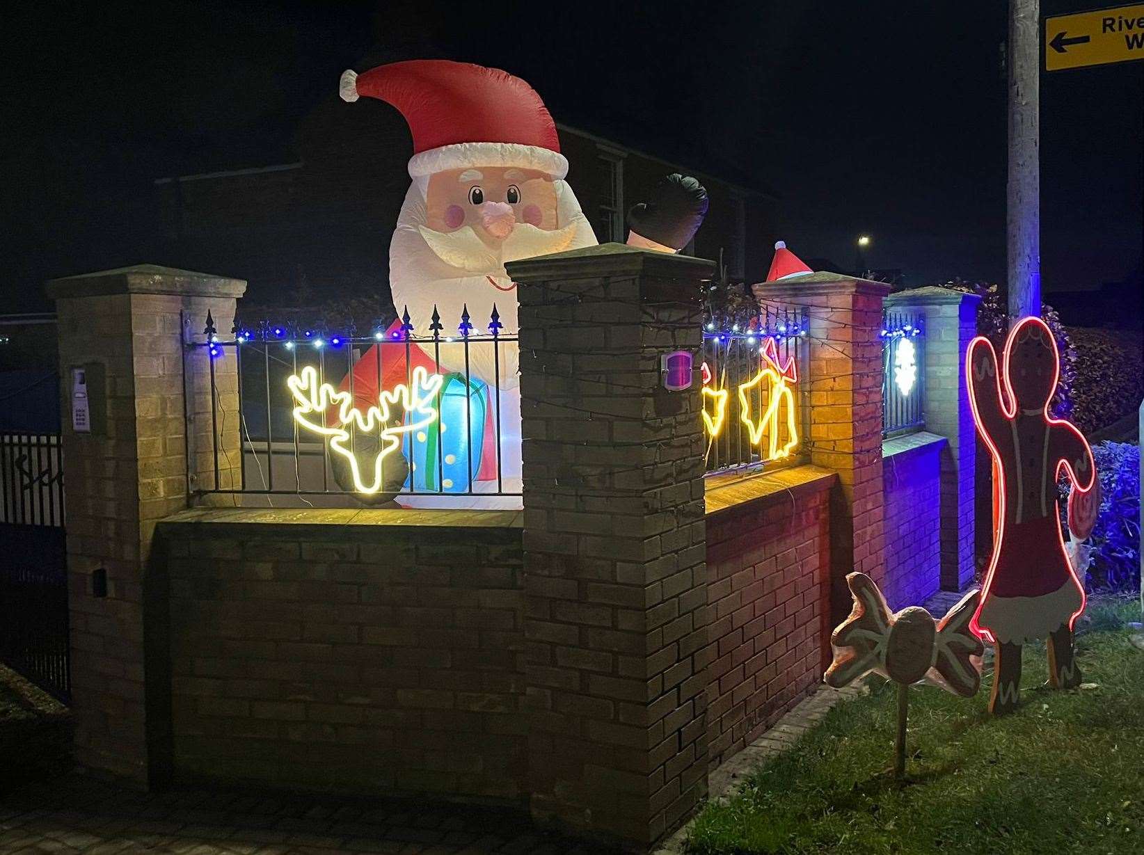 The couple hope this year's decorations will put a smile on peoples faces