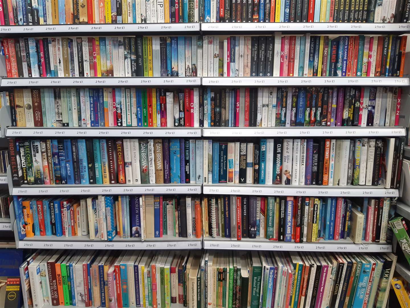 A whole library of books are available
