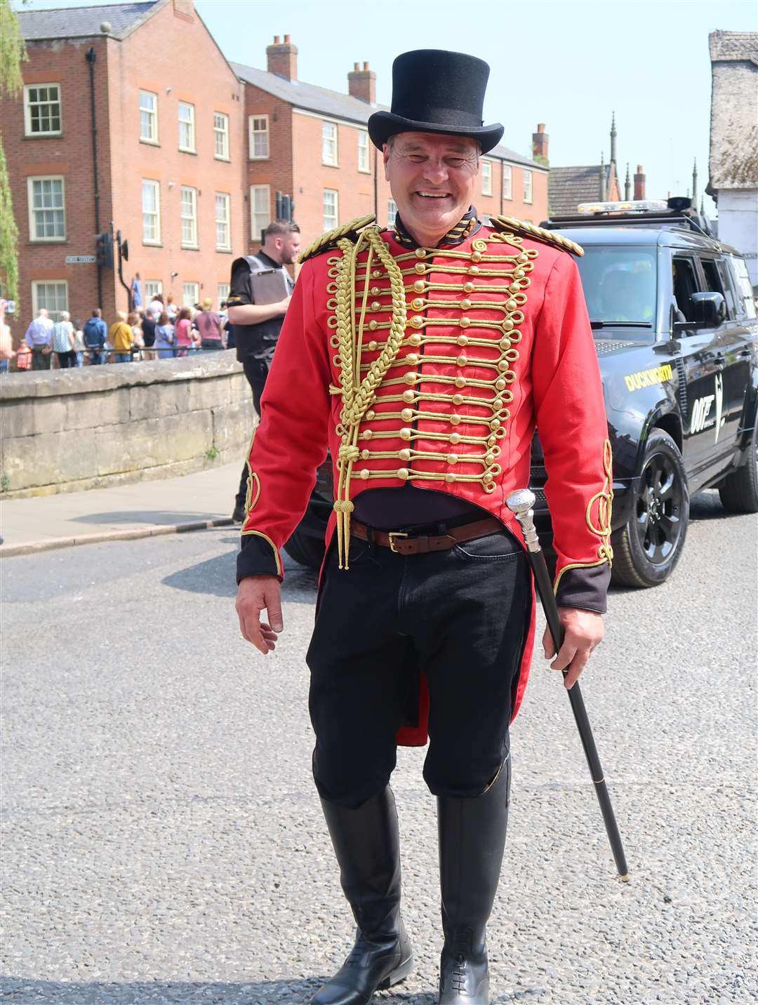 Organiser Stephen Timewell was all smiles. Photo: Lorna O'Dwyer