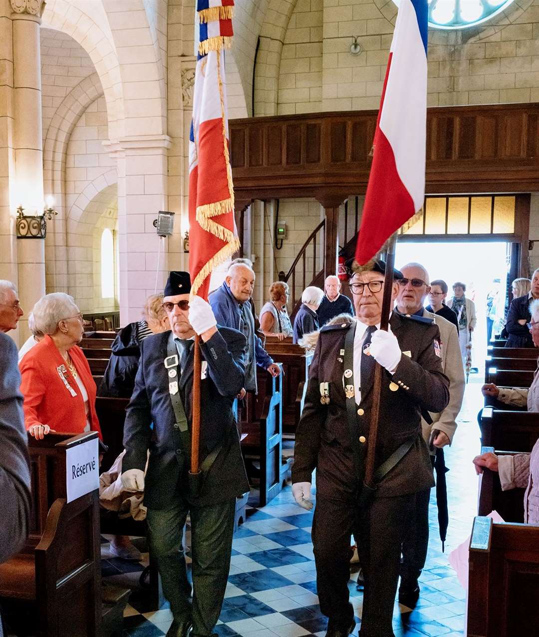 Doingt held a church service with full ceremony to mark the return of its crucifix. Photo: Chris Dodkin