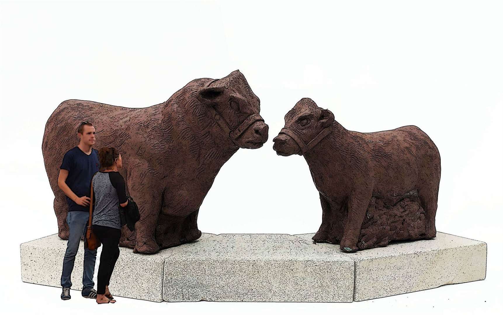 Graeme Mitcheson has shared an initial idea of how the cattle sculpture in New Road could look as part of the MARK-IT trail