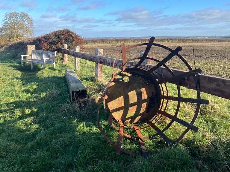 The Bottesford millennium beacon broke as the post was rotting.