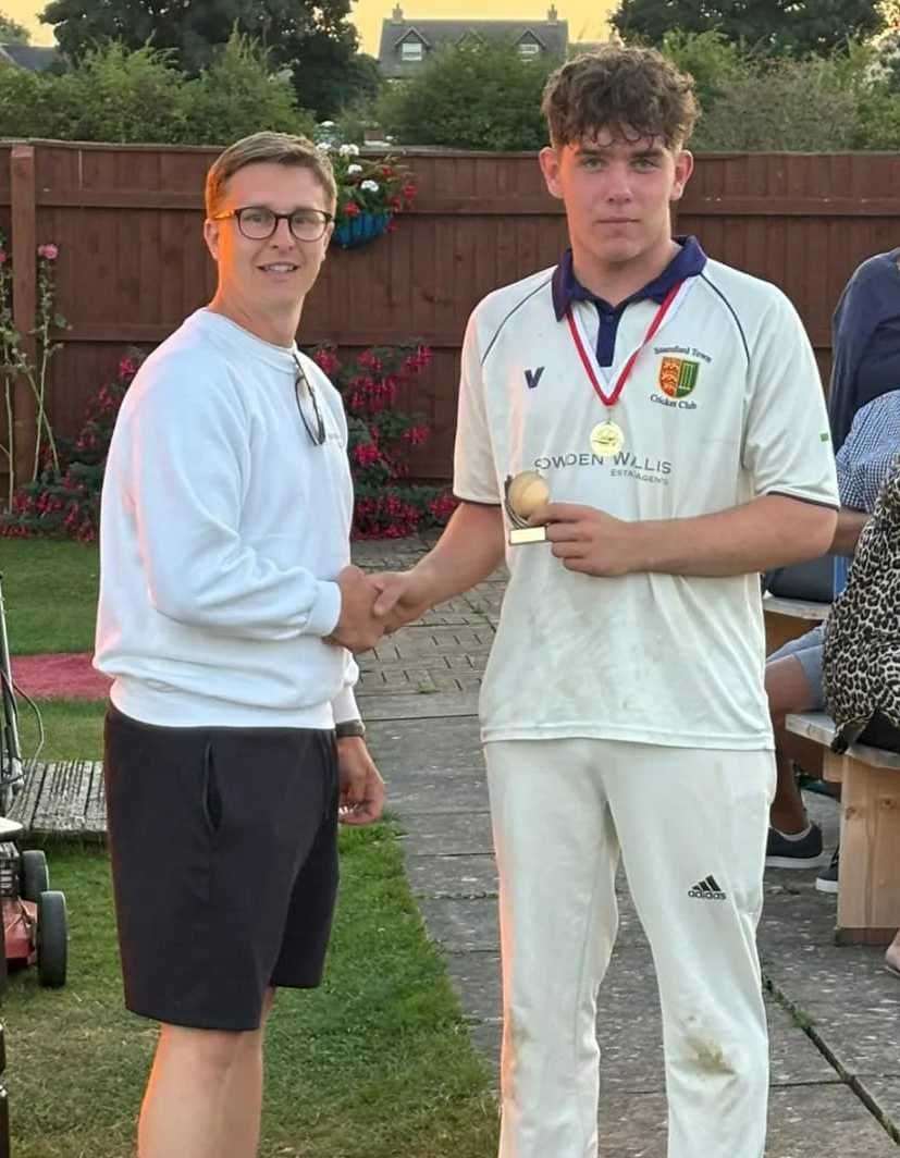 Matt Holland was the league's top run scorer. He is pictured with Brett Bennett.