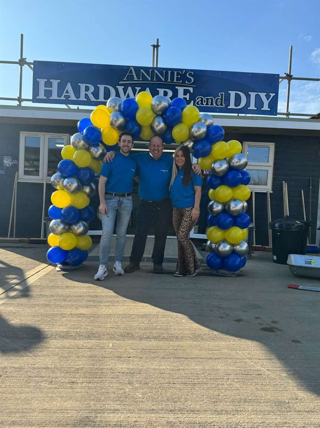 James Hallifax, John Hallifax, Penny Hallifax on opening day. PHOTO: SUBMITTED