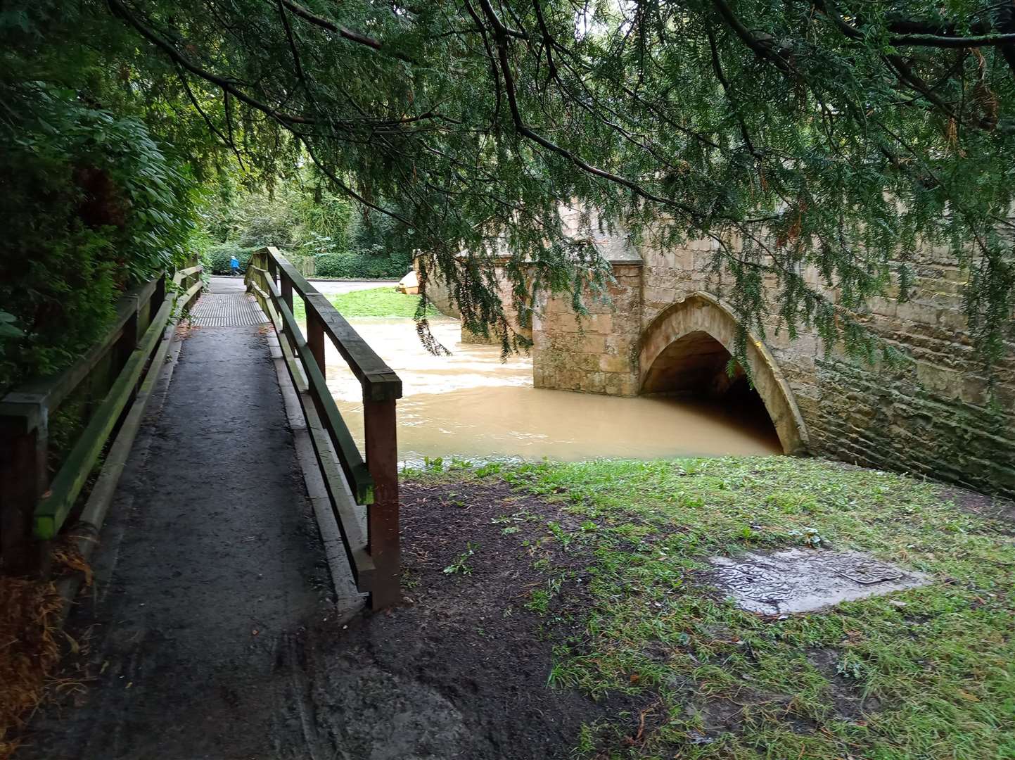 The River Welland flowing through Ketton