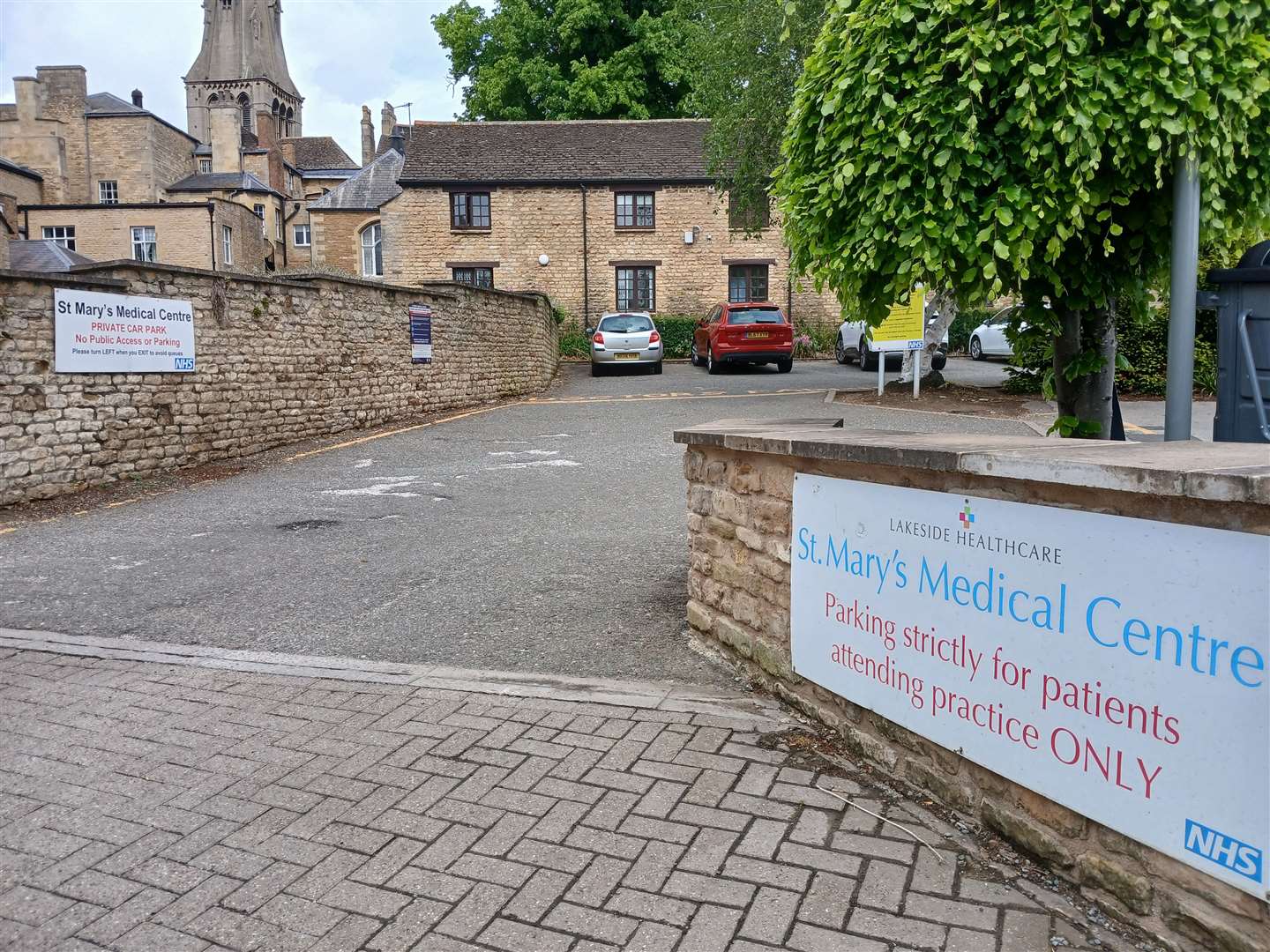 Original signs about the car park don't all mention potential fines