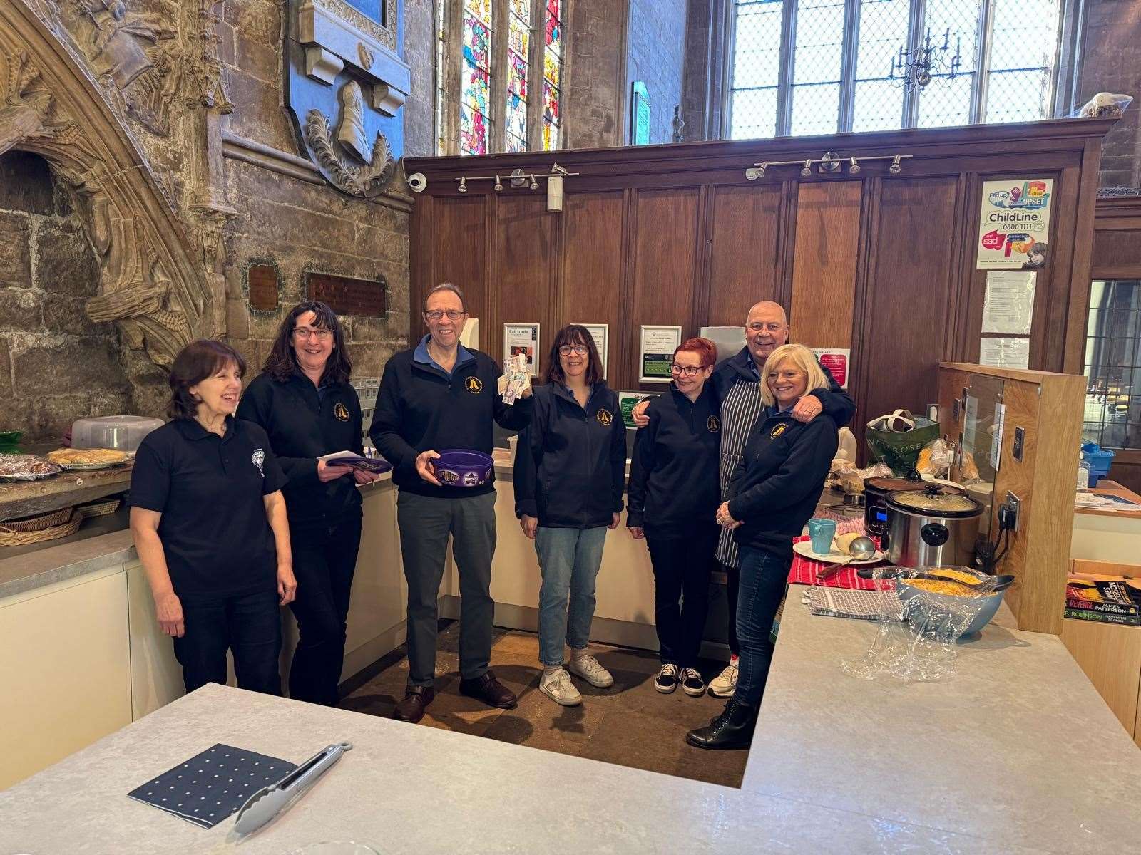 Members of The Society of Change Ringers of St Wulfram’s group.