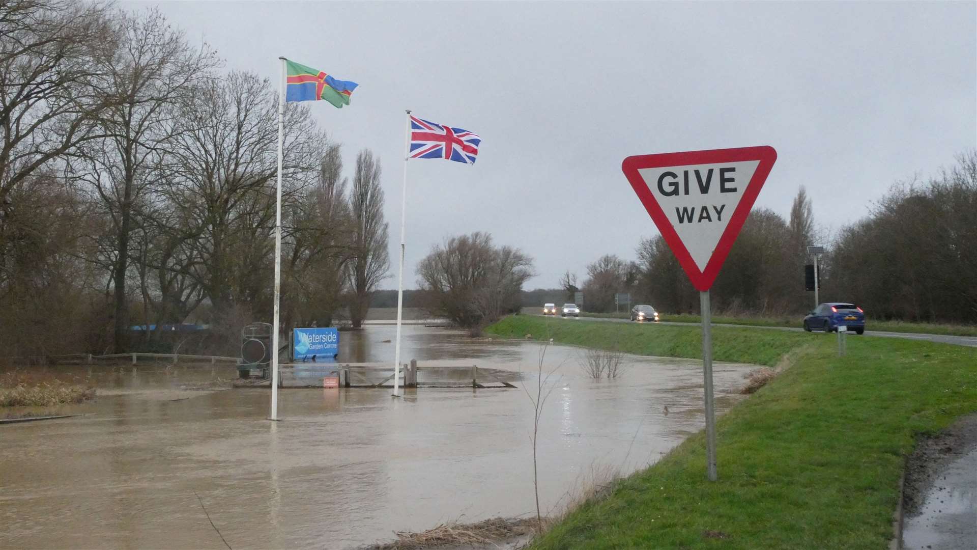 Waterside Garden Centre was forced to close on Wednesday. Photo: Robin Jones