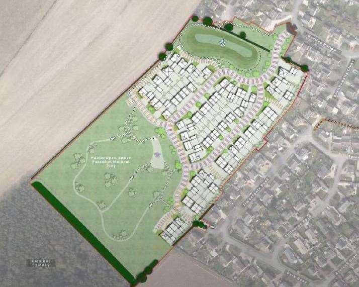 The plan for the homes in Ketton