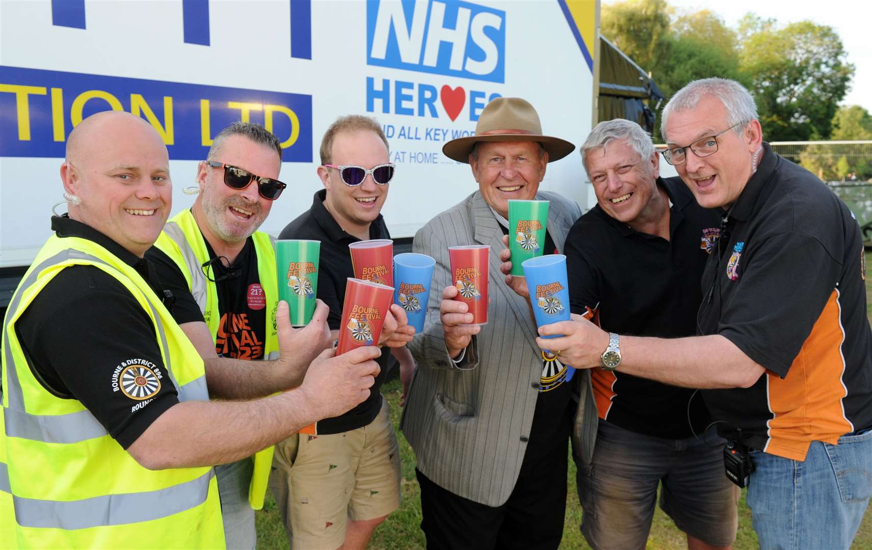 Members of Bourne Round Table and helpers at Bourne Festival 2023. Photo: Chris Lowndes