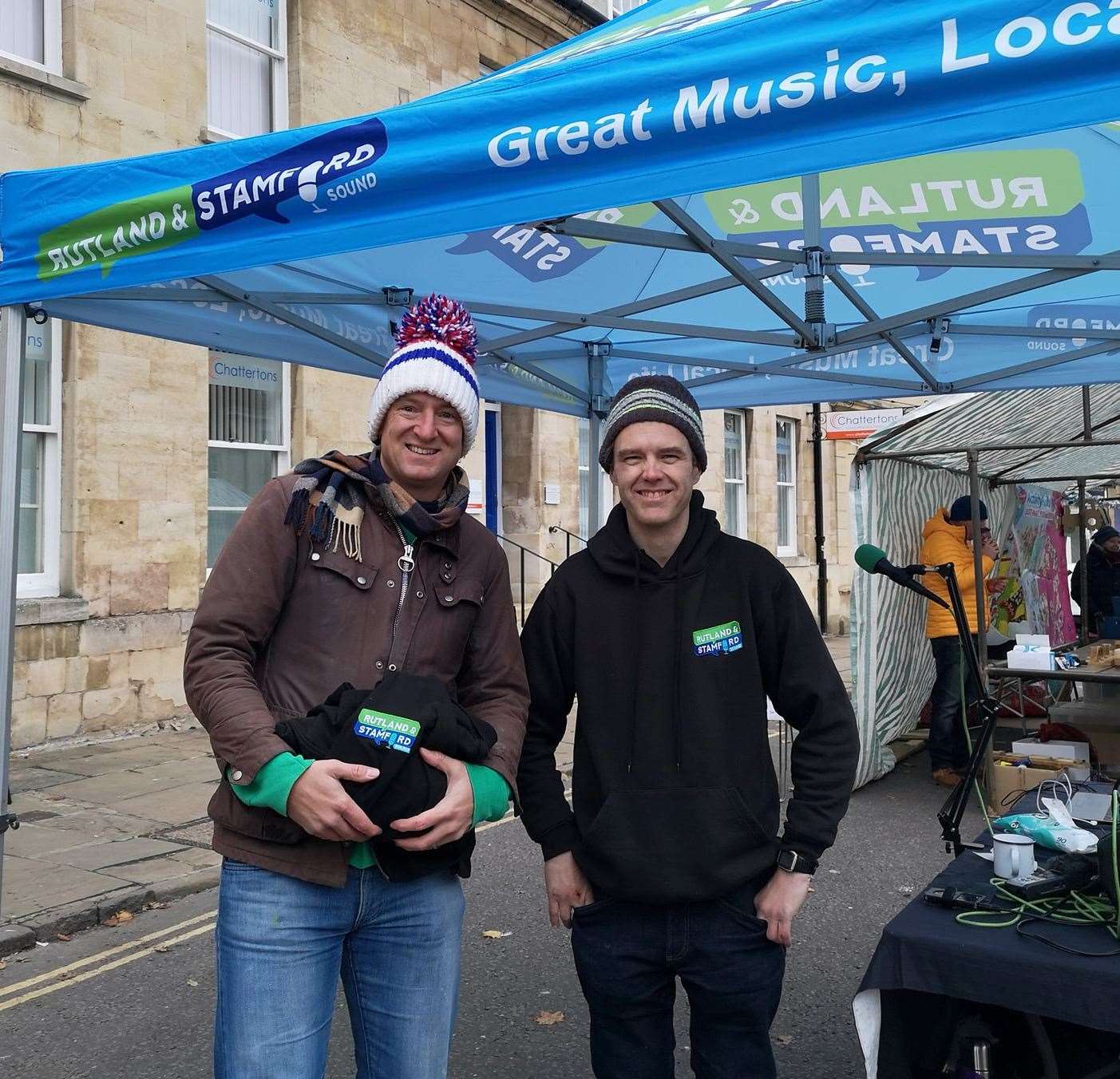 Rob Persani (right) and fellow presenter Dean Cornish