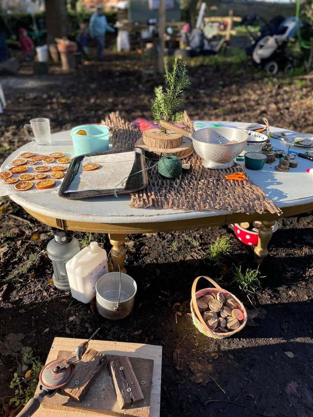 Some of the facilities at the Echo Tree Forest School in Barrowby, near Grantham.