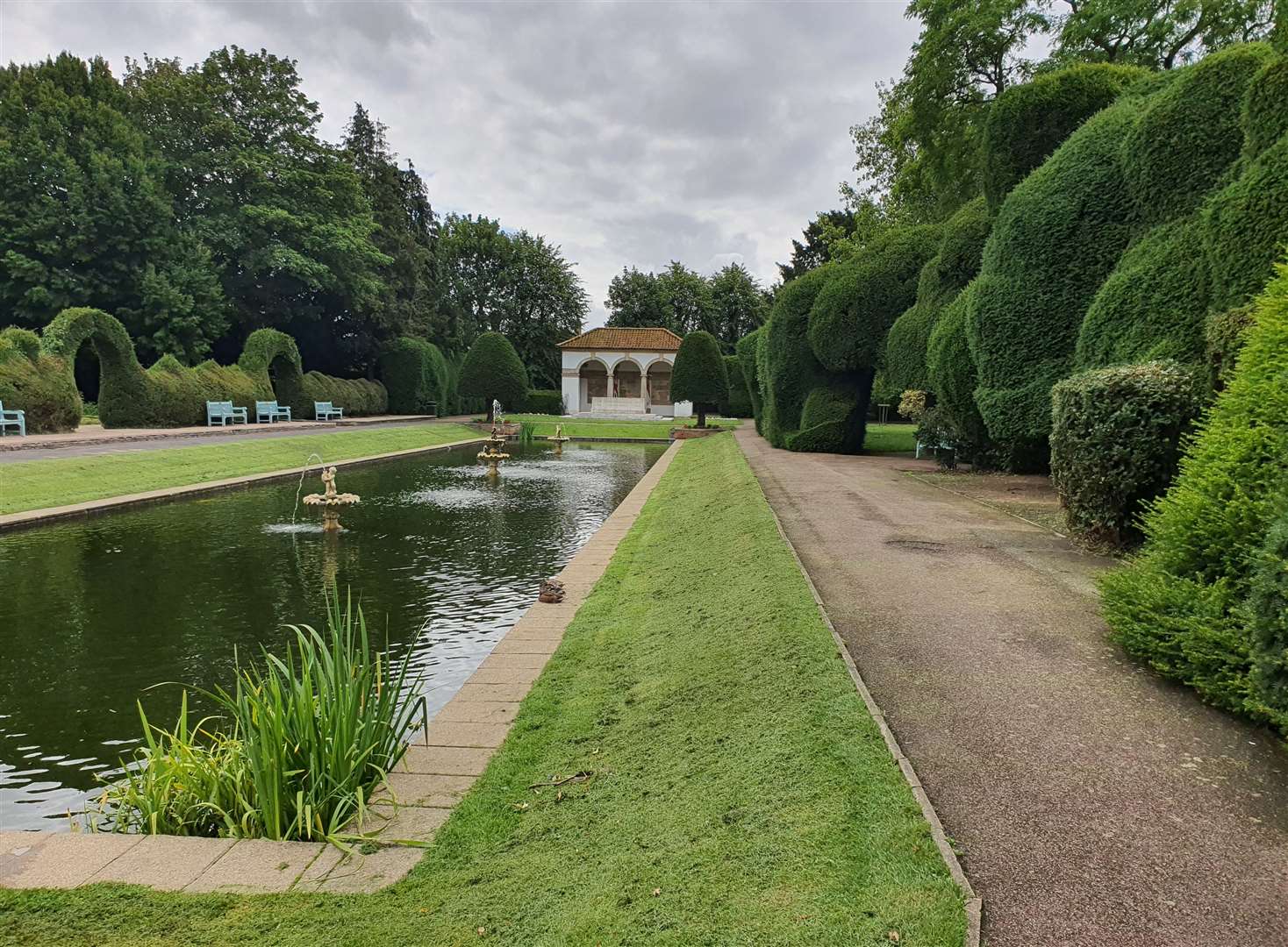 The reflecting pond and garden where the memorial is situated. PHOTO: Jenny Beake