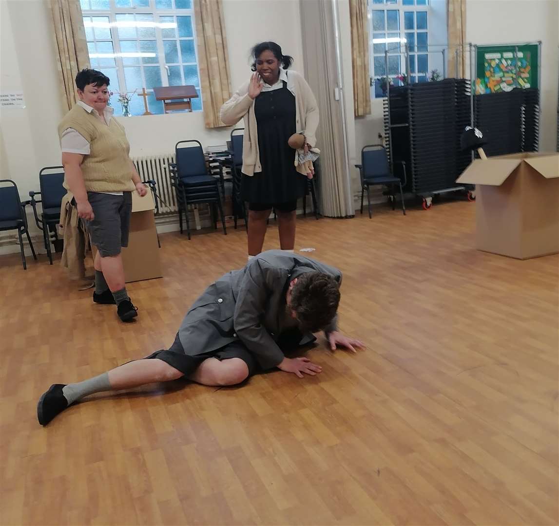 Rehearsals for Matthew Clift's play