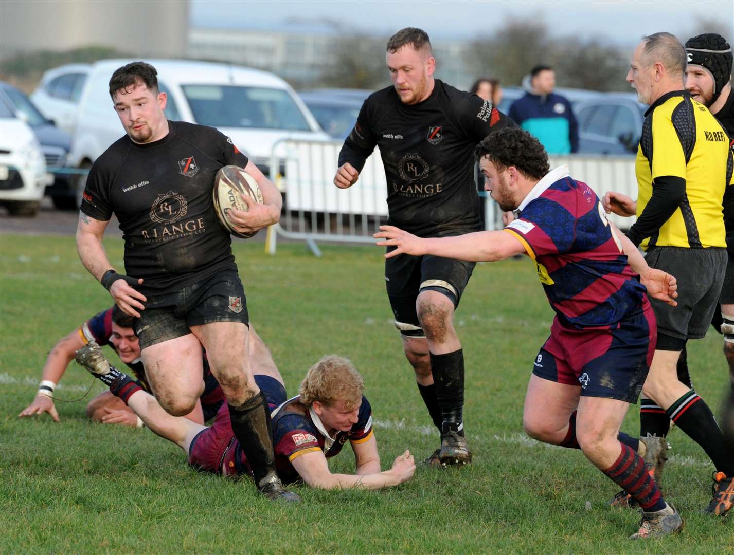 Action from Spalding's home defeat to Daventry. Photo: Chris Lowndes