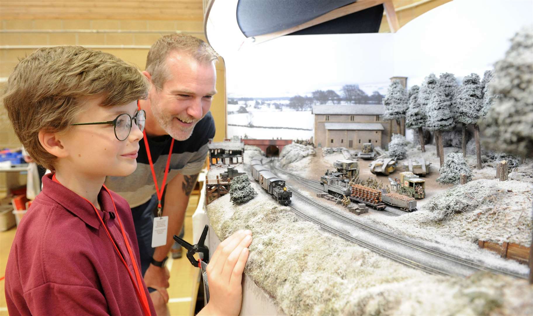 Alfie Baggott and James Styles from Thurlby take a look 'A Cold Front'. Photo: Chris Lowndes