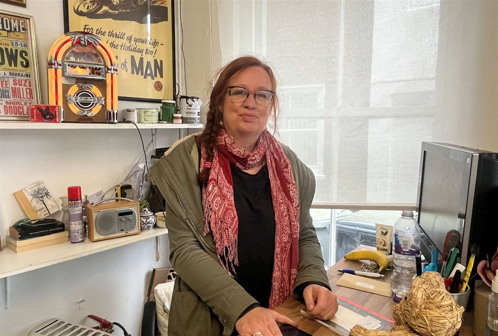 Kathy Creek, owner of Barking Dog Antiques & Interiors. Photo: James Turner