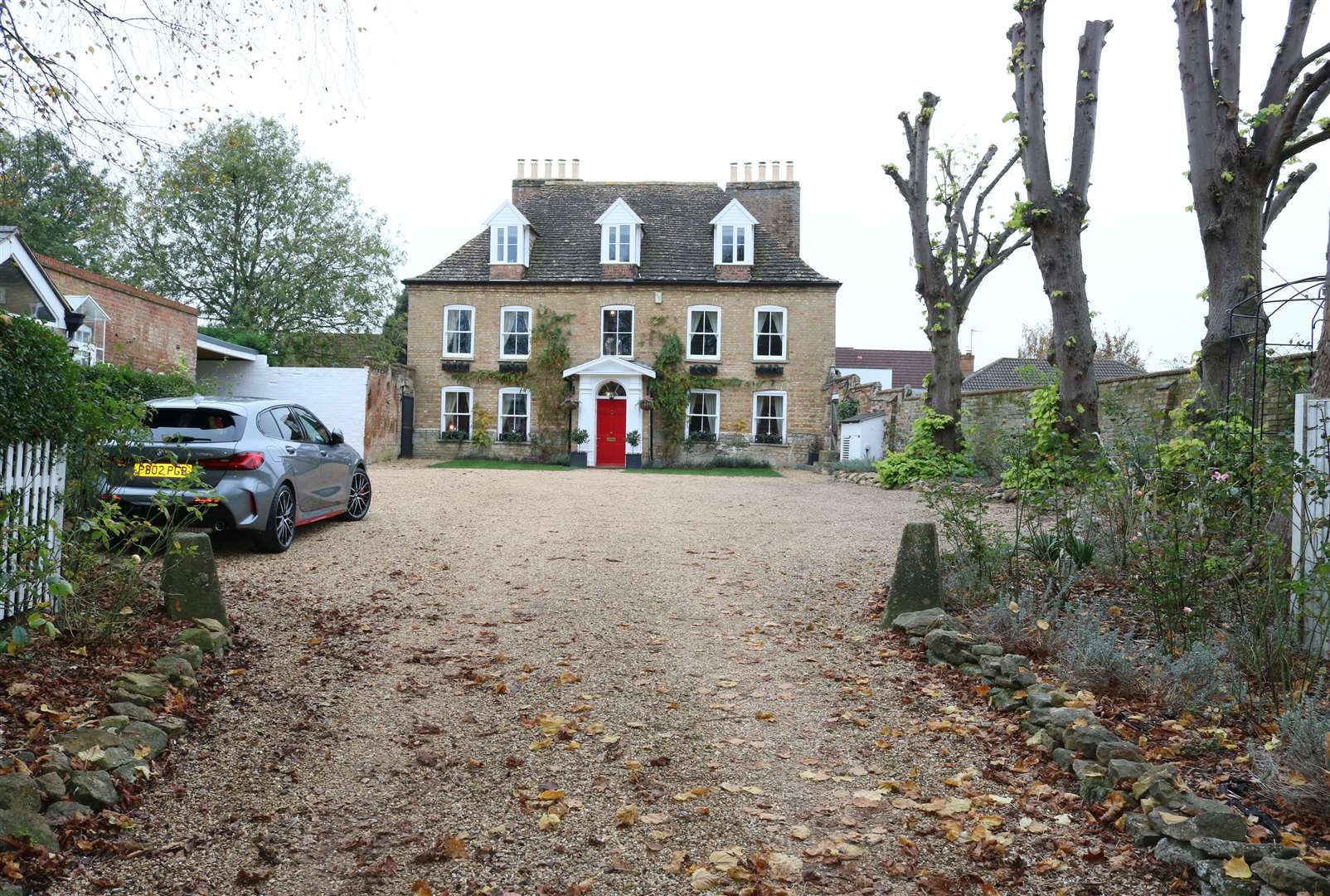 The property offers lots of space for cars