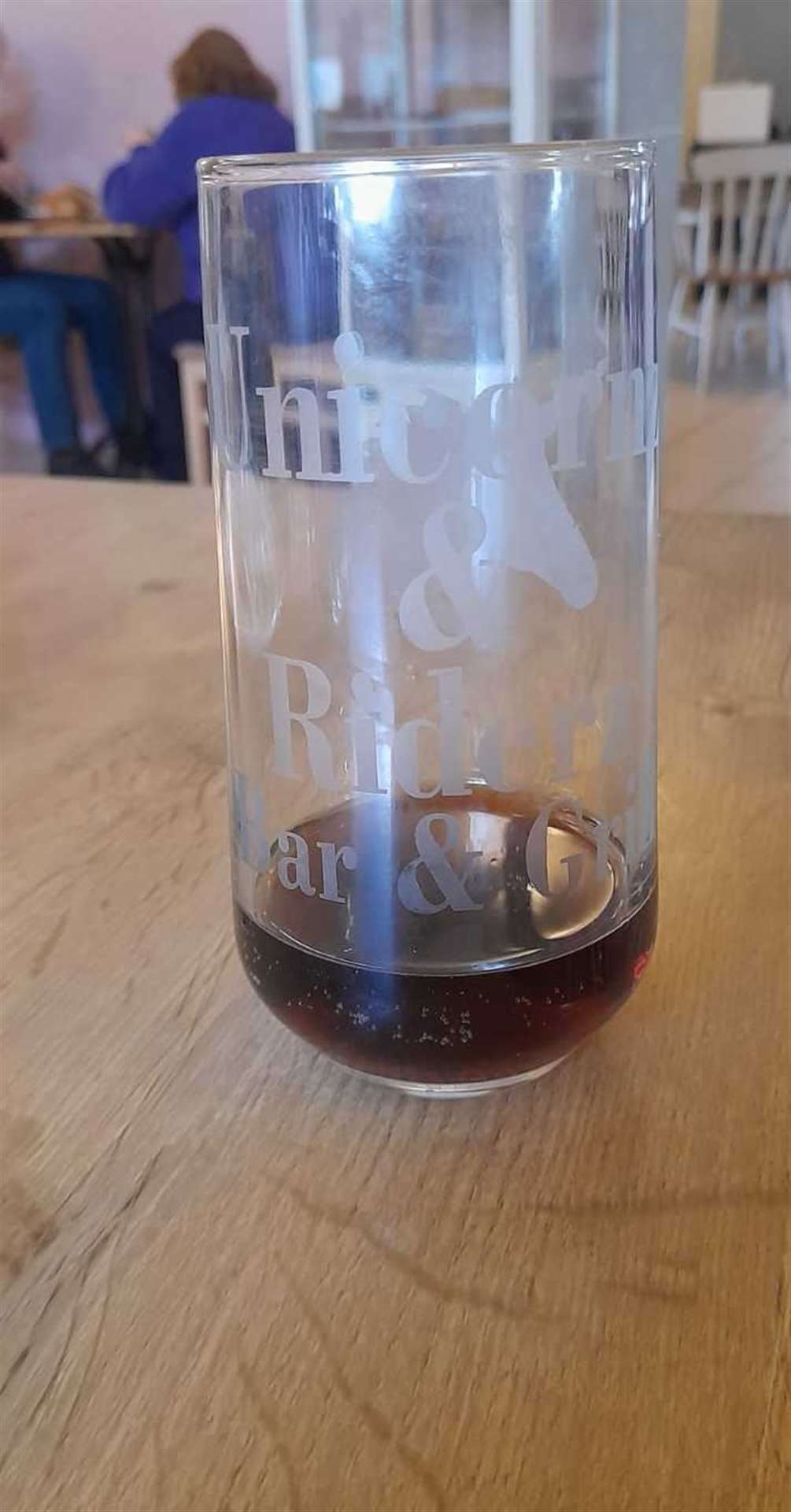A personalised glass is a nice touch