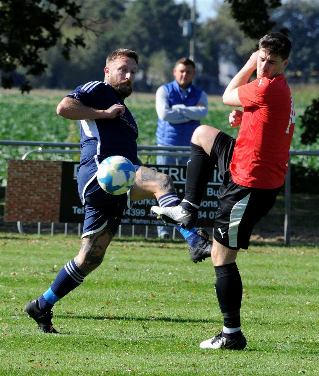 Action from Moulton Harrox's home defeat to Uppingham. Photo: Chris Lowndes
