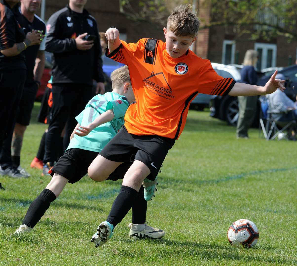 Thurlby Under 10s playing at Pinchbeck. Photo: Chris Lowndes